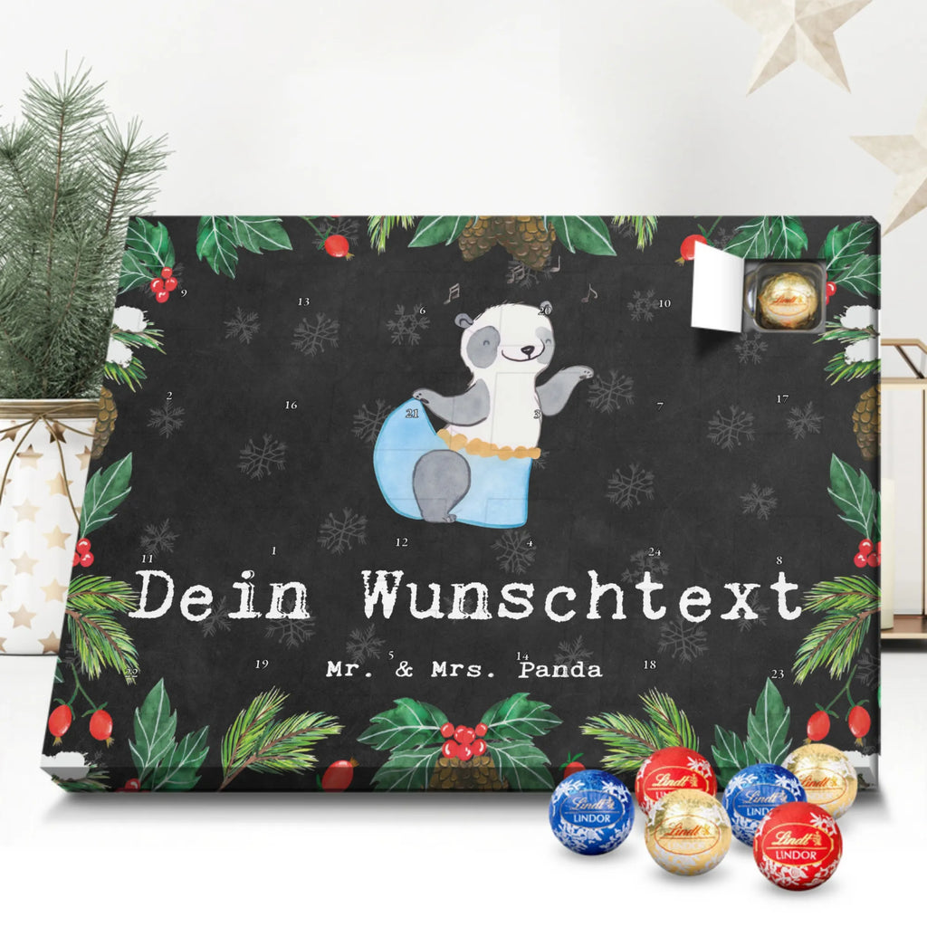 Personalisierter Kugel Markenschokolade Adventskalender Panda Bauchtanz Personalisierter Kugel Markenschokolade Adventskalender, Geschenk, Sport, Sportart, Hobby, Schenken, Danke, Dankeschön, Auszeichnung, Gewinn, Sportler, Bauchtanz, orientalischer Tanz, Tanzen