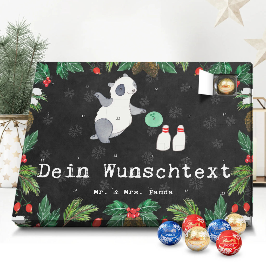 Personalisierter Kugel Markenschokolade Adventskalender Panda Bowling Personalisierter Kugel Markenschokolade Adventskalender, Geschenk, Sport, Sportart, Hobby, Schenken, Danke, Dankeschön, Auszeichnung, Gewinn, Sportler, Bowling, Bowlen gehen, Bowling Center