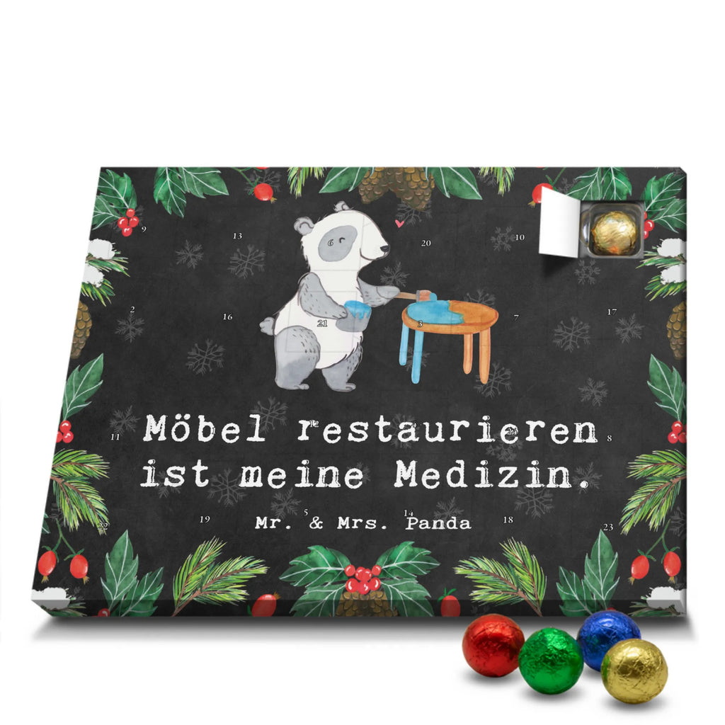 Schoko Adventskalender Panda Möbel restaurieren Adventskalender, Schokoladen Adventskalender, Schoko Adventskalender, Geschenk, Sport, Sportart, Hobby, Schenken, Danke, Dankeschön, Auszeichnung, Gewinn, Sportler, Möbel restaurieren, antike Möbel restaurieren, Handwerk, Restaurator