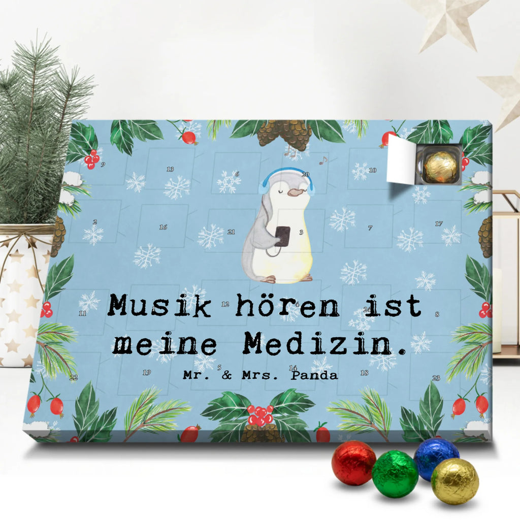 Schoko Adventskalender Pinguin Musik hören Adventskalender, Schokoladen Adventskalender, Schoko Adventskalender, Geschenk, Sport, Sportart, Hobby, Schenken, Danke, Dankeschön, Auszeichnung, Gewinn, Sportler, Musik hören, Lieblingssong