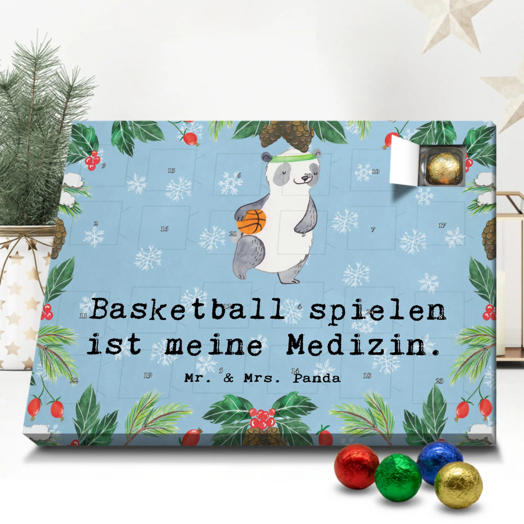 Schoko Adventskalender Panda Basketball Adventskalender, Schokoladen Adventskalender, Schoko Adventskalender, Geschenk, Sport, Sportart, Hobby, Schenken, Danke, Dankeschön, Auszeichnung, Gewinn, Sportler, Basketball, Basketball Verein, Basketball Verband, Basketballplatz