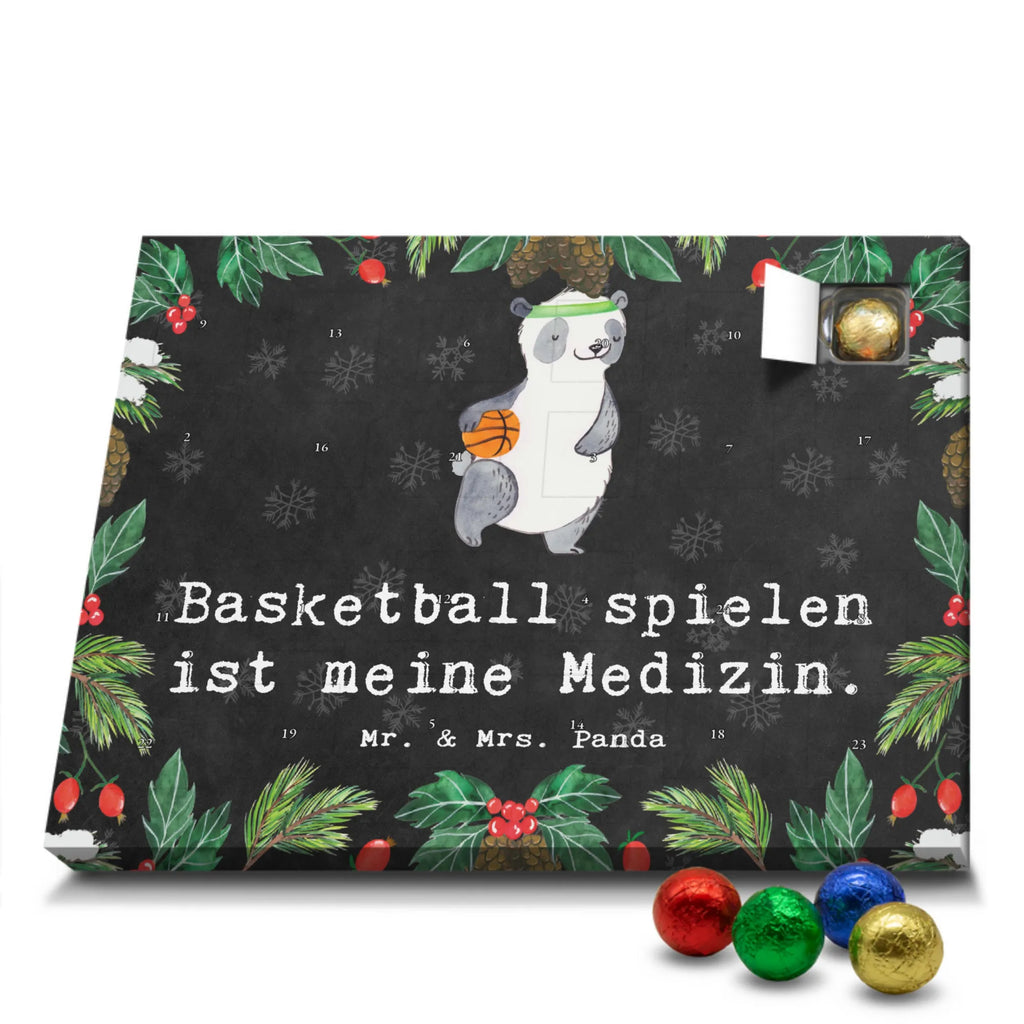 Schoko Adventskalender Panda Basketball Adventskalender, Schokoladen Adventskalender, Schoko Adventskalender, Geschenk, Sport, Sportart, Hobby, Schenken, Danke, Dankeschön, Auszeichnung, Gewinn, Sportler, Basketball, Basketball Verein, Basketball Verband, Basketballplatz