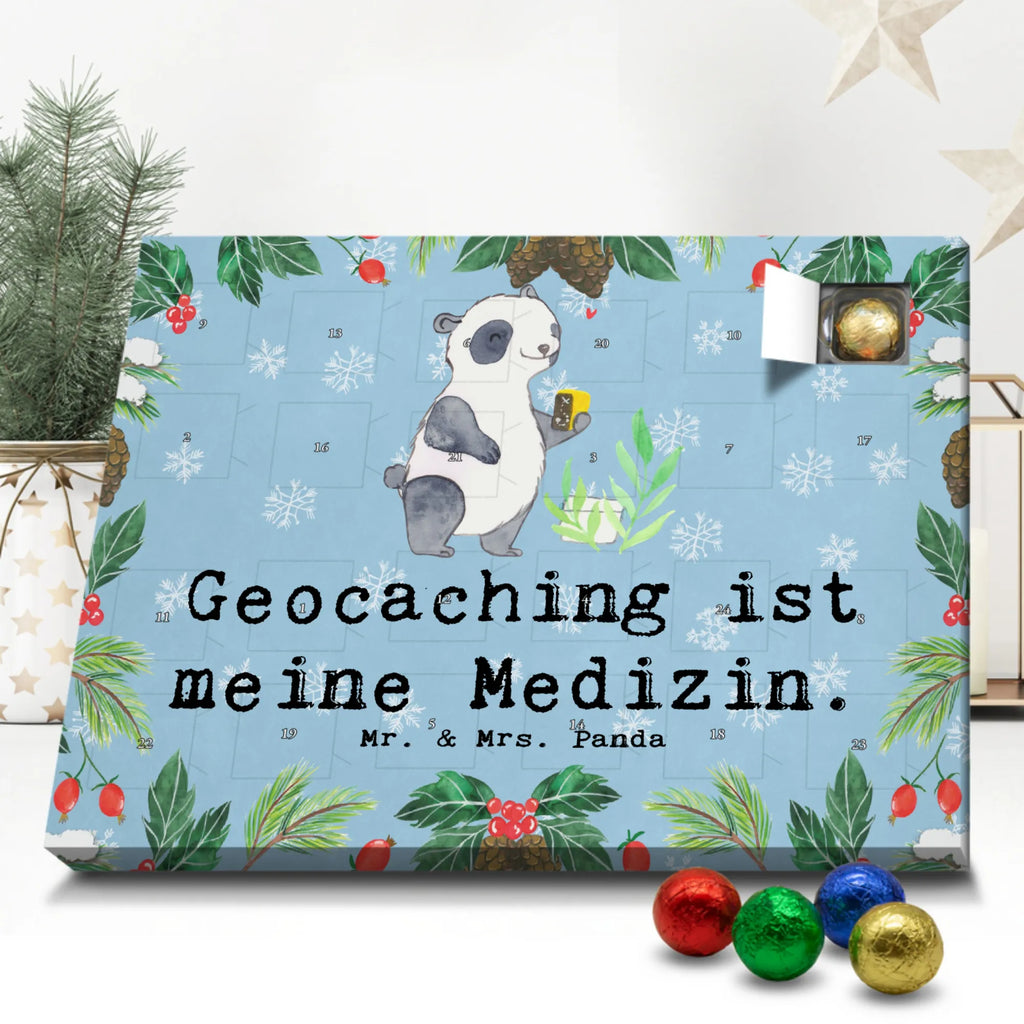 Schoko Adventskalender Panda Geocaching Adventskalender, Schokoladen Adventskalender, Schoko Adventskalender, Geschenk, Sport, Sportart, Hobby, Schenken, Danke, Dankeschön, Auszeichnung, Gewinn, Sportler, Geocaching, Schatzsuchen, GPS Schnitzeljagd, Opencaching