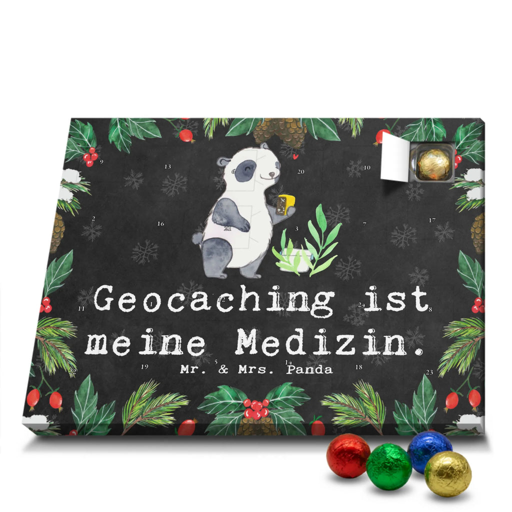 Schoko Adventskalender Panda Geocaching Adventskalender, Schokoladen Adventskalender, Schoko Adventskalender, Geschenk, Sport, Sportart, Hobby, Schenken, Danke, Dankeschön, Auszeichnung, Gewinn, Sportler, Geocaching, Schatzsuchen, GPS Schnitzeljagd, Opencaching