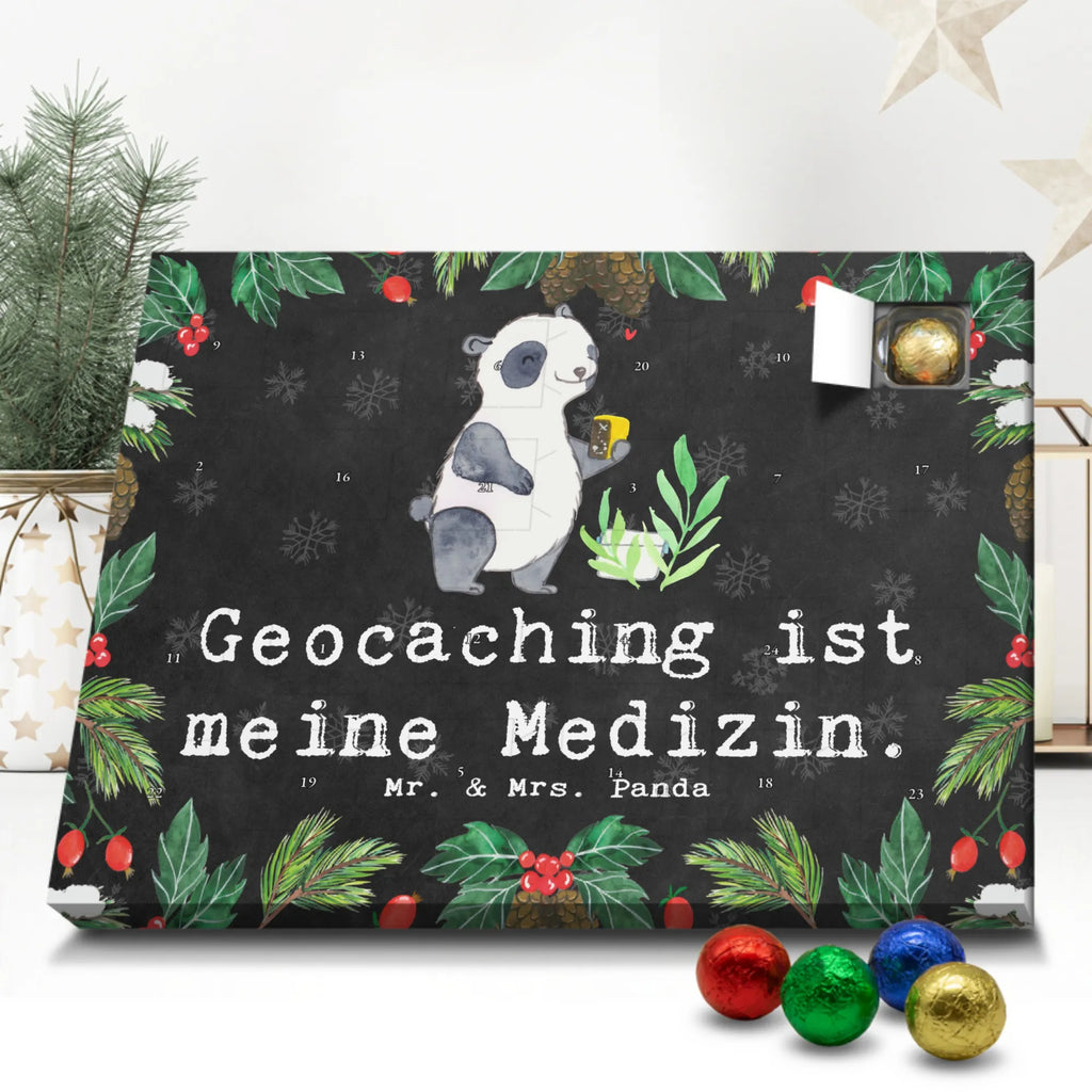 Schoko Adventskalender Panda Geocaching Adventskalender, Schokoladen Adventskalender, Schoko Adventskalender, Geschenk, Sport, Sportart, Hobby, Schenken, Danke, Dankeschön, Auszeichnung, Gewinn, Sportler, Geocaching, Schatzsuchen, GPS Schnitzeljagd, Opencaching