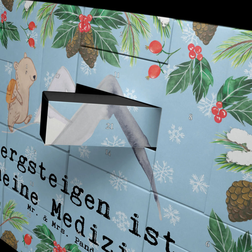 Befüllbarer Adventskalender Bär Bergsteigen Befüllbarer Adventskalender, Adventskalender zum selbst befüllen, Geschenk, Sport, Sportart, Hobby, Schenken, Danke, Dankeschön, Auszeichnung, Gewinn, Sportler, Bergsteigen, wandern, Bergsport, Trekking, Alpinismus, Alpinwandern