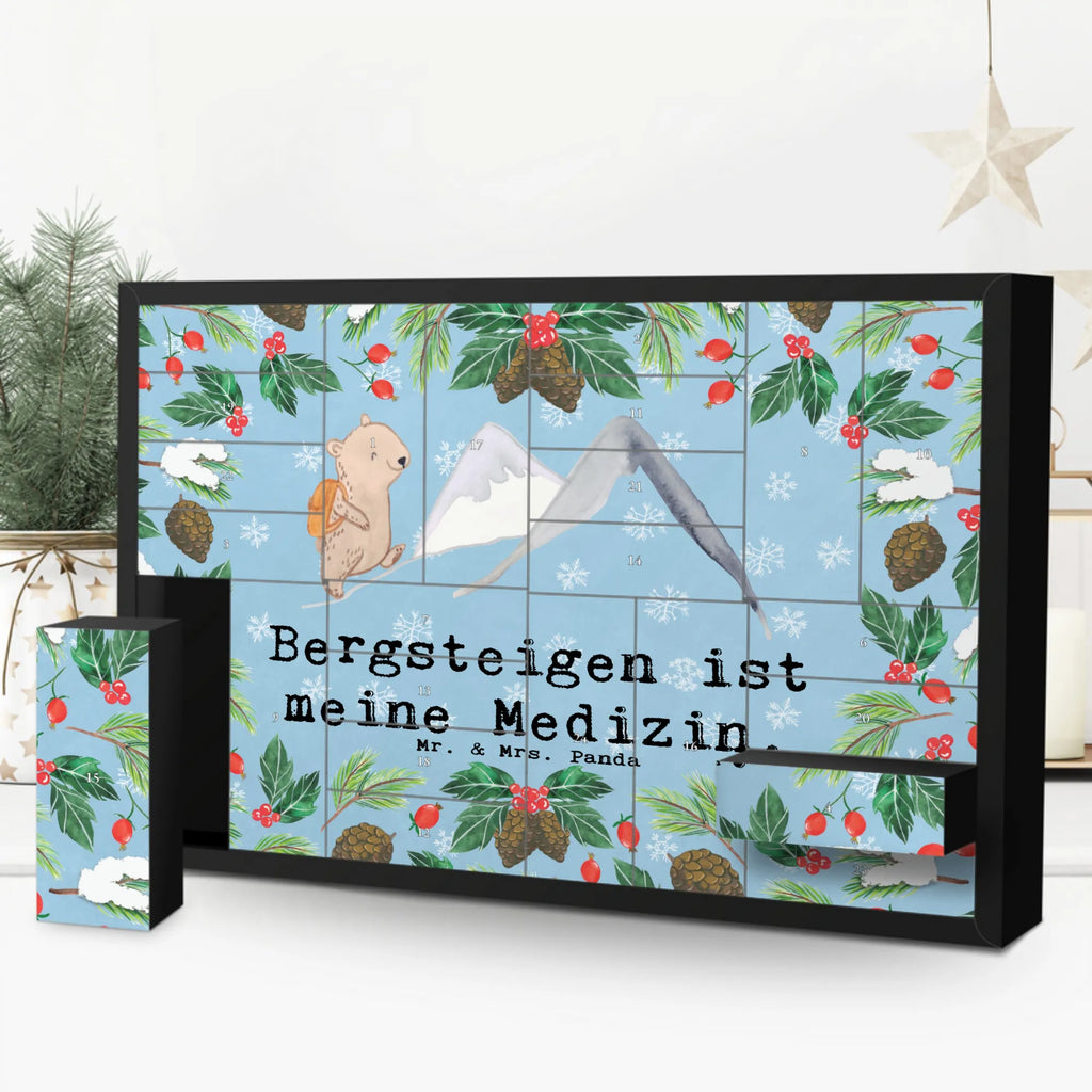 Befüllbarer Adventskalender Bär Bergsteigen Befüllbarer Adventskalender, Adventskalender zum selbst befüllen, Geschenk, Sport, Sportart, Hobby, Schenken, Danke, Dankeschön, Auszeichnung, Gewinn, Sportler, Bergsteigen, wandern, Bergsport, Trekking, Alpinismus, Alpinwandern