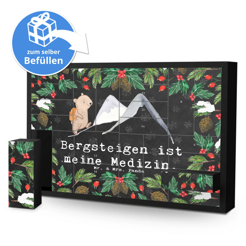 Befüllbarer Adventskalender Bär Bergsteigen Befüllbarer Adventskalender, Adventskalender zum selbst befüllen, Geschenk, Sport, Sportart, Hobby, Schenken, Danke, Dankeschön, Auszeichnung, Gewinn, Sportler, Bergsteigen, wandern, Bergsport, Trekking, Alpinismus, Alpinwandern