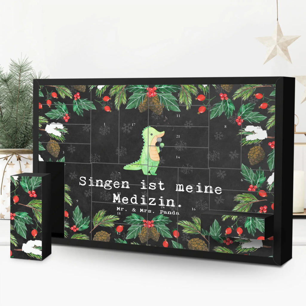 Befüllbarer Adventskalender Krokodil Singen Befüllbarer Adventskalender, Adventskalender zum selbst befüllen, Geschenk, Sport, Sportart, Hobby, Schenken, Danke, Dankeschön, Auszeichnung, Gewinn, Sportler, Singen, Band, Live Auftritt, Gesang, Hobbysänger