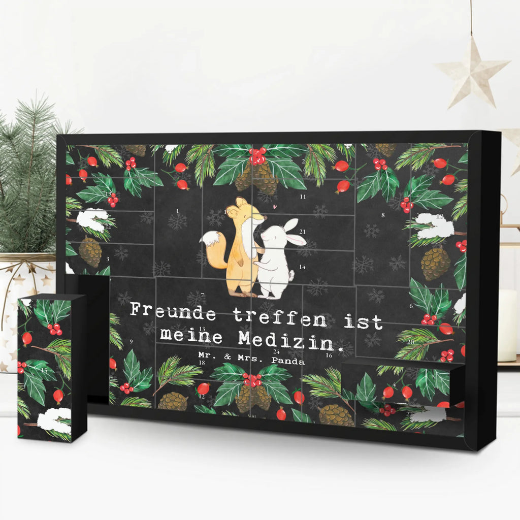 Befüllbarer Adventskalender Fuchs Hase Freunde treffen Befüllbarer Adventskalender, Adventskalender zum selbst befüllen, Geschenk, Sport, Sportart, Hobby, Schenken, Danke, Dankeschön, Auszeichnung, Gewinn, Sportler, Freunde treffen