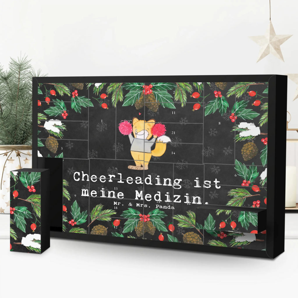 Befüllbarer Adventskalender Fuchs Cheerleader Befüllbarer Adventskalender, Adventskalender zum selbst befüllen, Geschenk, Sport, Sportart, Hobby, Schenken, Danke, Dankeschön, Auszeichnung, Gewinn, Sportler, Cheerleader, Cheerleading, Turnen, Turn Club, Turniere