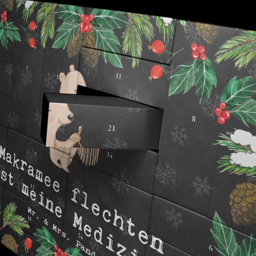 Befüllbarer Adventskalender Bär Makramee Befüllbarer Adventskalender, Adventskalender zum selbst befüllen, Geschenk, Sport, Sportart, Hobby, Schenken, Danke, Dankeschön, Auszeichnung, Gewinn, Sportler, Makramee, Basteln, Basteln mit Makramee