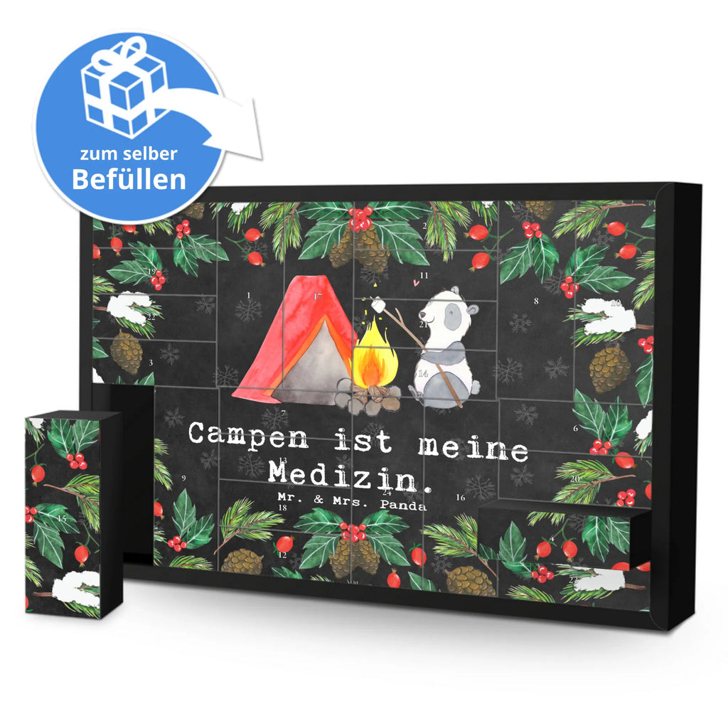 Befüllbarer Adventskalender Panda Campen Befüllbarer Adventskalender, Adventskalender zum selbst befüllen, Geschenk, Sport, Sportart, Hobby, Schenken, Danke, Dankeschön, Auszeichnung, Gewinn, Sportler, Campen, Camping, campen gehen, Zelten, Campingplatz