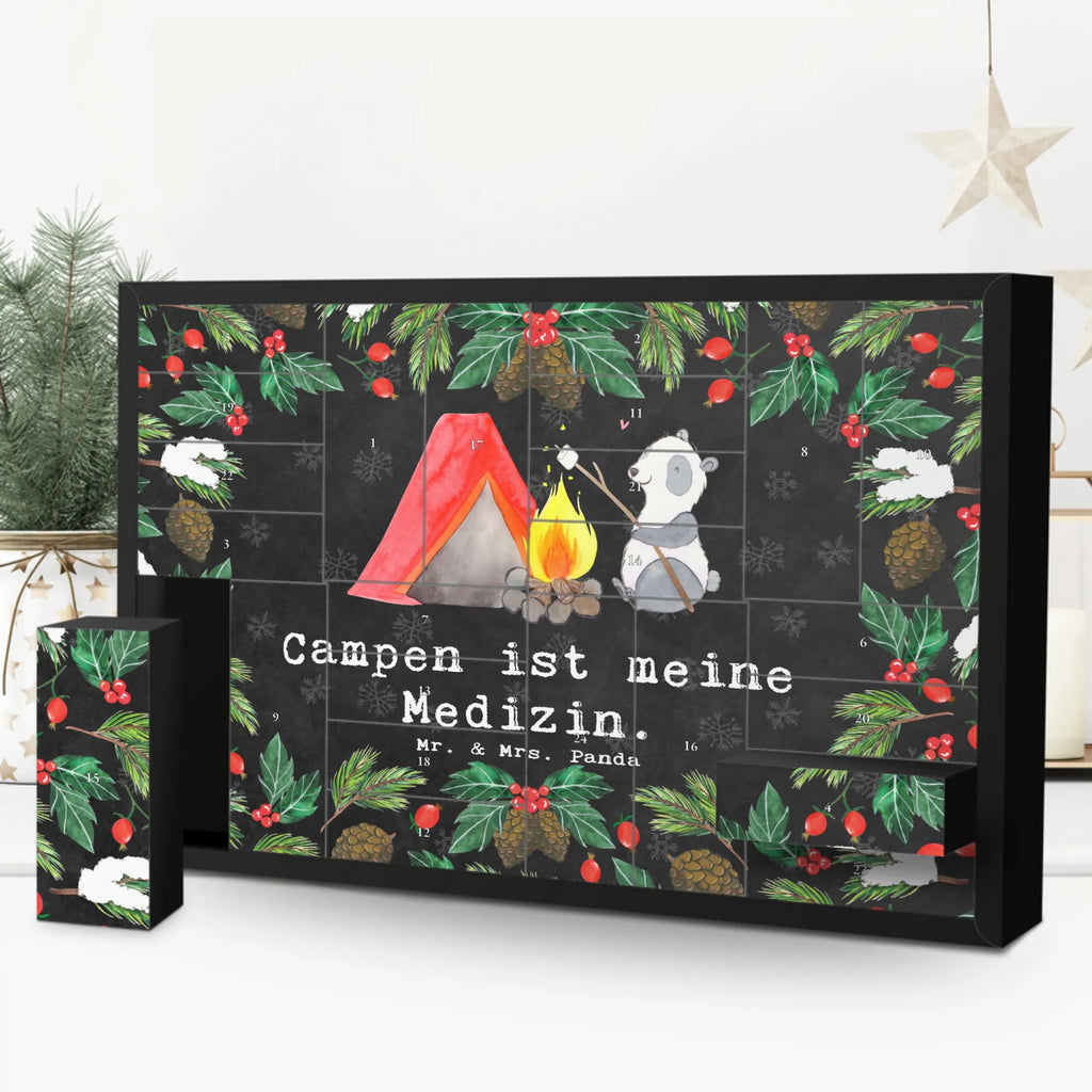 Befüllbarer Adventskalender Panda Campen Befüllbarer Adventskalender, Adventskalender zum selbst befüllen, Geschenk, Sport, Sportart, Hobby, Schenken, Danke, Dankeschön, Auszeichnung, Gewinn, Sportler, Campen, Camping, campen gehen, Zelten, Campingplatz