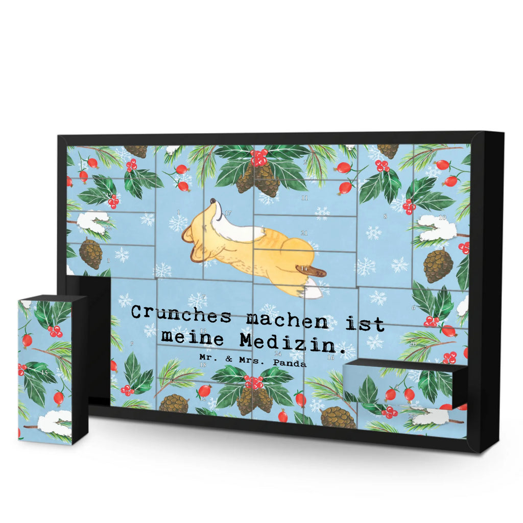 Befüllbarer Adventskalender Fuchs Crunches Befüllbarer Adventskalender, Adventskalender zum selbst befüllen, Geschenk, Sport, Sportart, Hobby, Schenken, Danke, Dankeschön, Auszeichnung, Gewinn, Sportler, Crunches, Fitness, Bauchpressen, Fitnessstudio