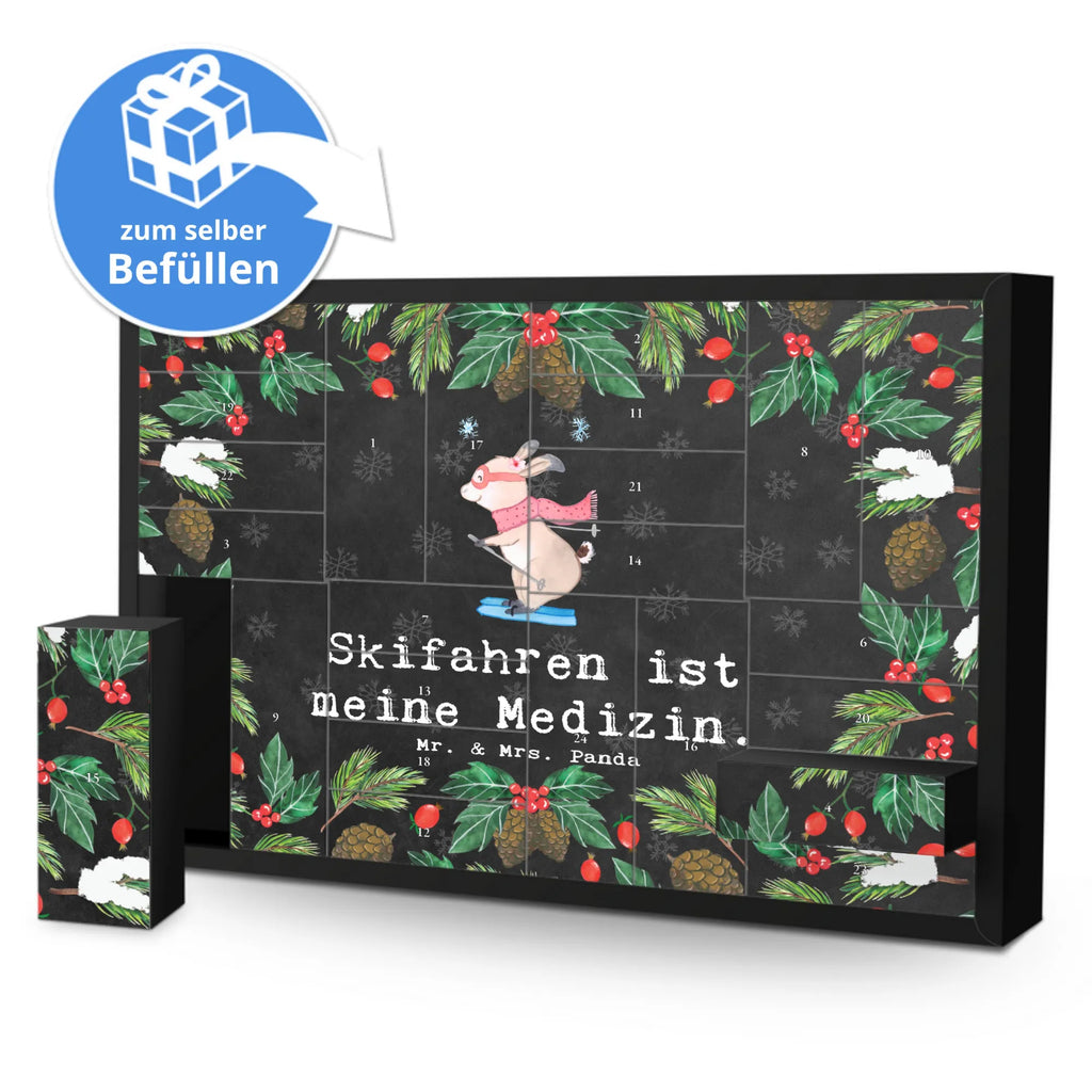 Befüllbarer Adventskalender Hase Skifahren Befüllbarer Adventskalender, Adventskalender zum selbst befüllen, Geschenk, Sport, Sportart, Hobby, Schenken, Danke, Dankeschön, Auszeichnung, Gewinn, Sportler, Ski fahren, Skifahren, Skisport, Skiwettbewerb, Skirennen