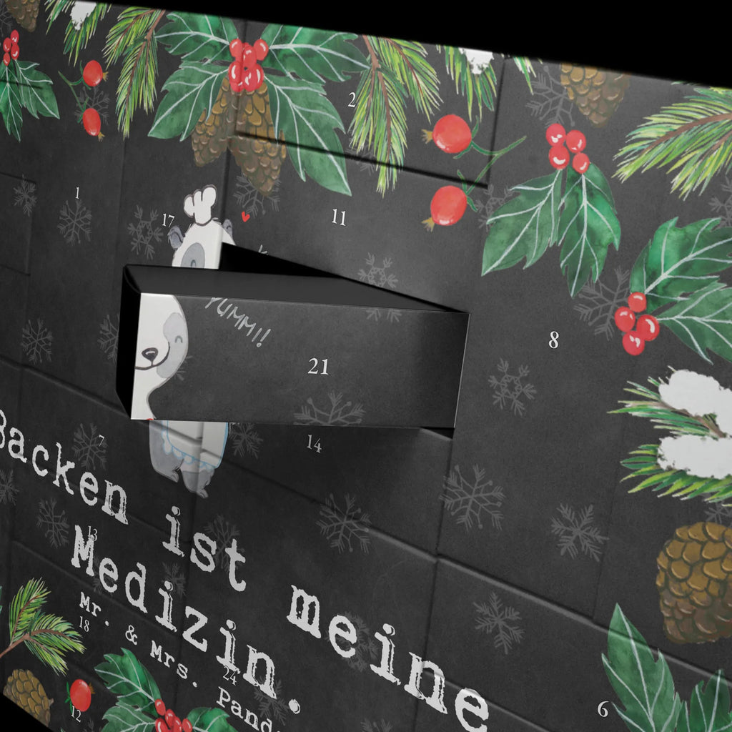 Befüllbarer Adventskalender Panda Backen Befüllbarer Adventskalender, Adventskalender zum selbst befüllen, Geschenk, Sport, Sportart, Hobby, Schenken, Danke, Dankeschön, Auszeichnung, Gewinn, Sportler, backen, Hobbybäcker, Kuchen backen