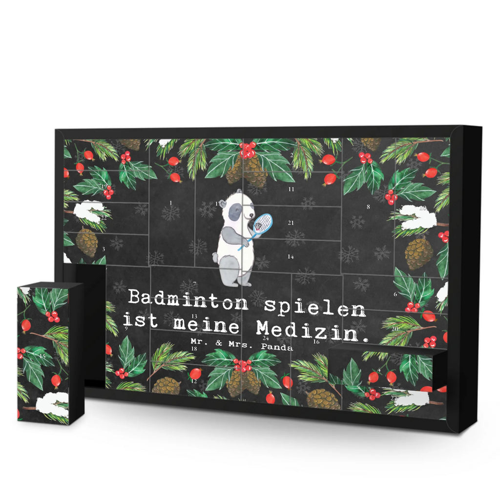 Befüllbarer Adventskalender Panda Badminton Befüllbarer Adventskalender, Adventskalender zum selbst befüllen, Geschenk, Sport, Sportart, Hobby, Schenken, Danke, Dankeschön, Auszeichnung, Gewinn, Sportler, Badminton, Badminton spielen