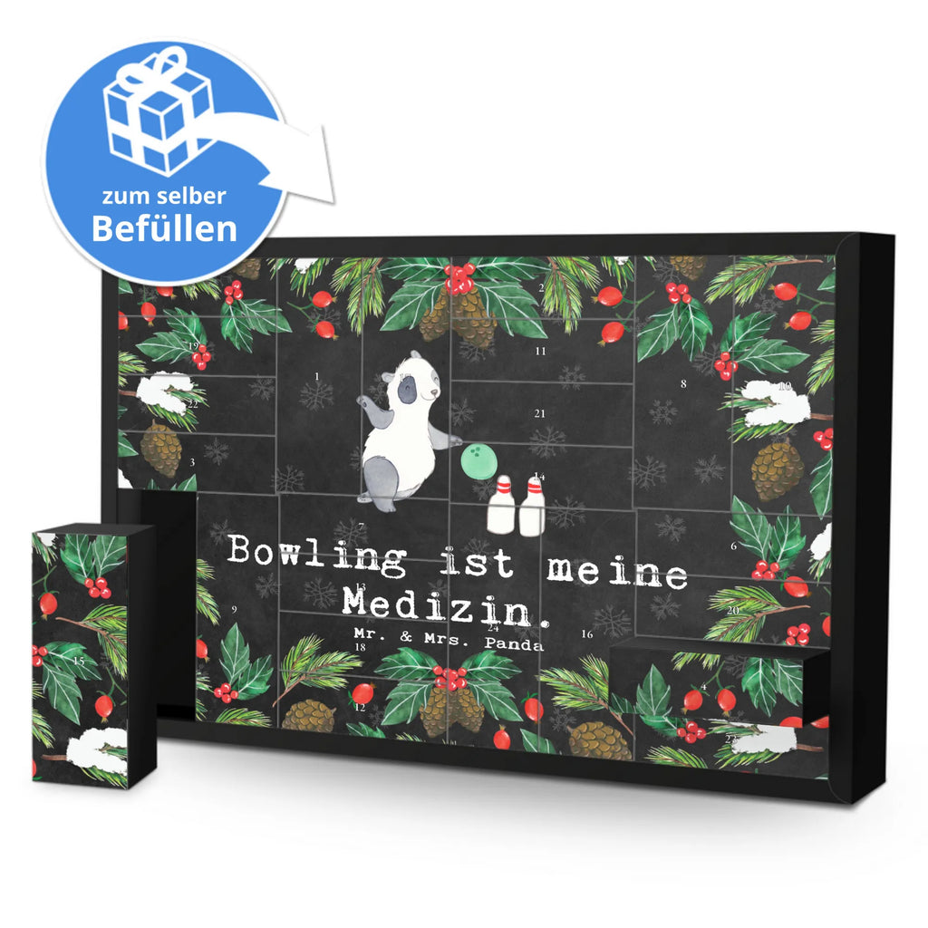 Befüllbarer Adventskalender Panda Bowling Befüllbarer Adventskalender, Adventskalender zum selbst befüllen, Geschenk, Sport, Sportart, Hobby, Schenken, Danke, Dankeschön, Auszeichnung, Gewinn, Sportler, Bowling, Bowlen gehen, Bowling Center