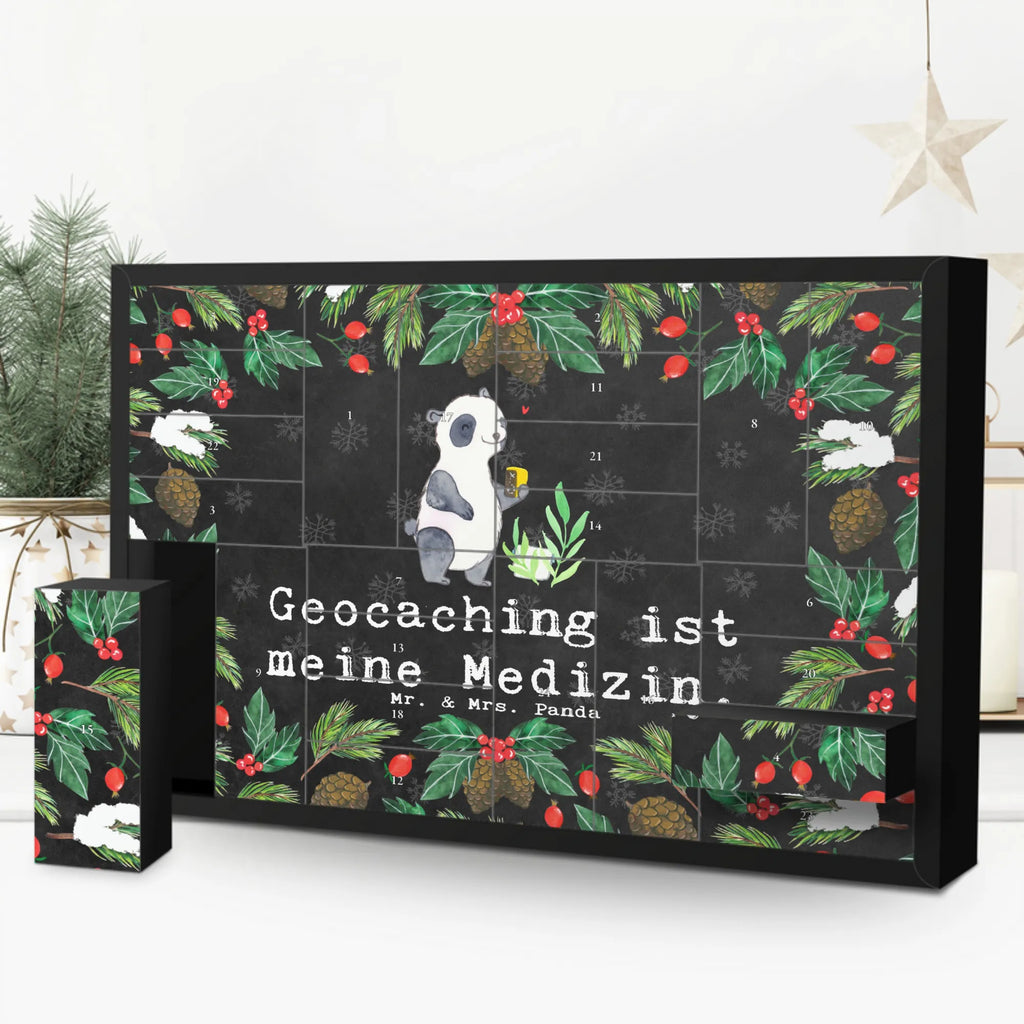 Befüllbarer Adventskalender Panda Geocaching Befüllbarer Adventskalender, Adventskalender zum selbst befüllen, Geschenk, Sport, Sportart, Hobby, Schenken, Danke, Dankeschön, Auszeichnung, Gewinn, Sportler, Geocaching, Schatzsuchen, GPS Schnitzeljagd, Opencaching