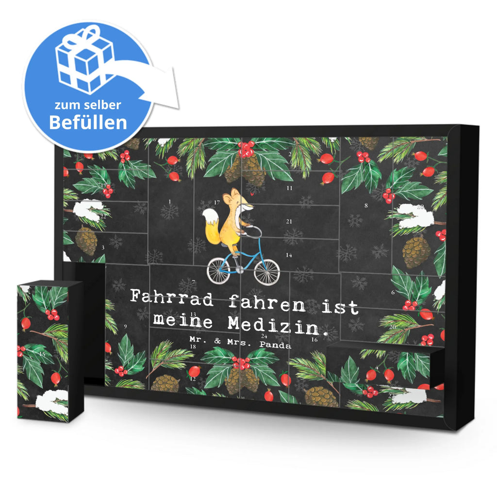 Befüllbarer Adventskalender Fuchs Fahrrad fahren Befüllbarer Adventskalender, Adventskalender zum selbst befüllen, Geschenk, Sport, Sportart, Hobby, Schenken, Danke, Dankeschön, Auszeichnung, Gewinn, Sportler, Fahrrad fahren, Radeln, Trekking, Mountainbiking, Radsport