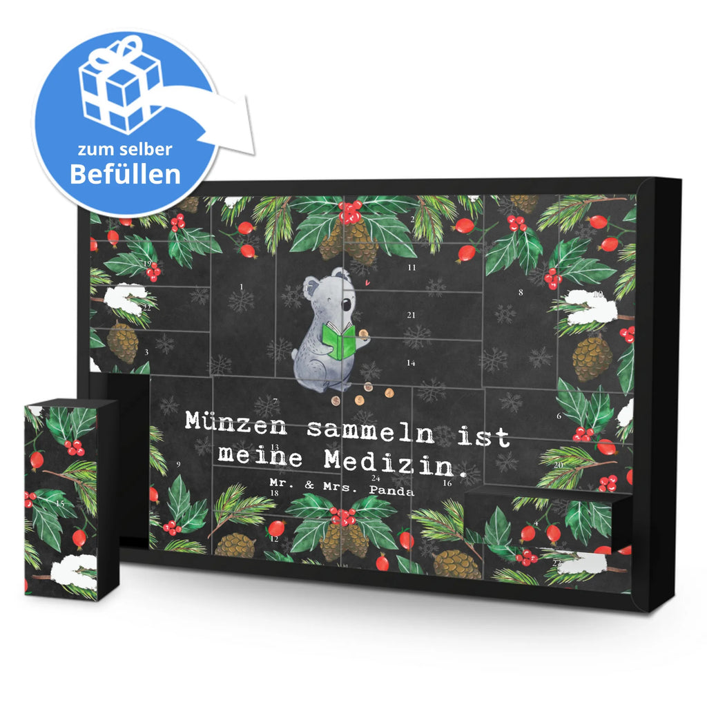 Befüllbarer Adventskalender Koala Münzen sammeln Befüllbarer Adventskalender, Adventskalender zum selbst befüllen, Geschenk, Sport, Sportart, Hobby, Schenken, Danke, Dankeschön, Auszeichnung, Gewinn, Sportler, Münzen sammeln, Numismatik, Münzen aus aller Welt