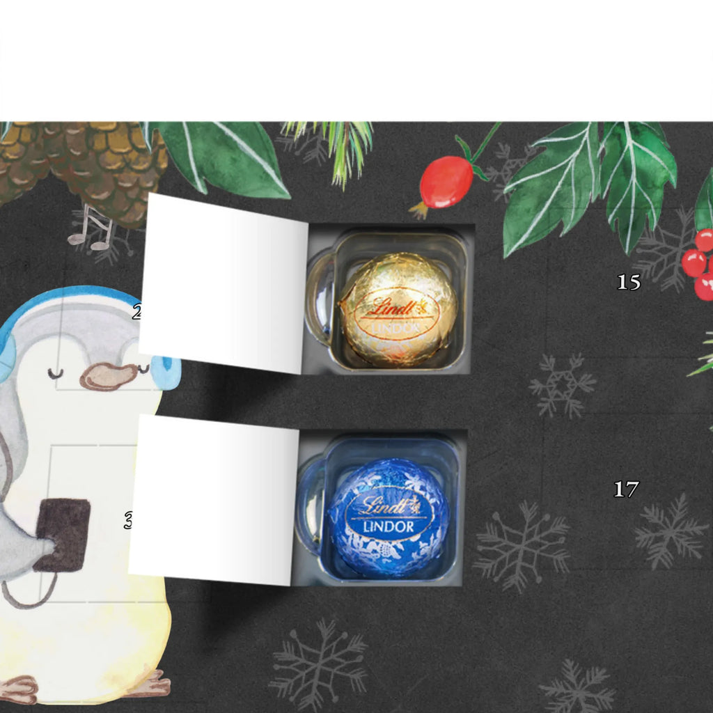 Kugel Markenschokolade Adventskalender Pinguin Musik hören Adventskalender, Weihnachtskalender, Kalender, Weihnachten, Schokoladen Adventskalender, Kugel Markenschokolade Adventskalender, Geschenk, Sport, Sportart, Hobby, Schenken, Danke, Dankeschön, Auszeichnung, Gewinn, Sportler, Musik hören, Lieblingssong