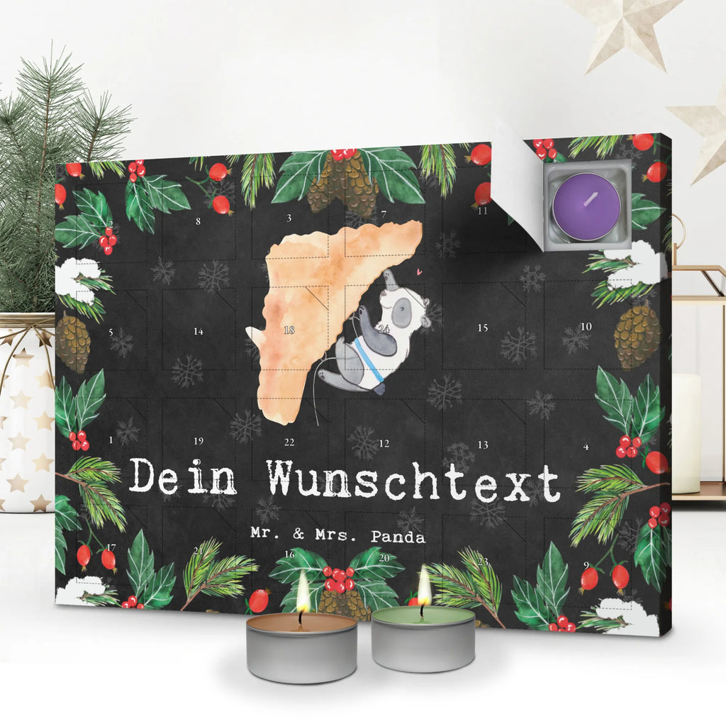 Personalisierter Duftkerzen Adventskalender Panda Klettern Personalisierter Duftkerzen Adventskalender, Geschenk, Sport, Sportart, Hobby, Schenken, Danke, Dankeschön, Auszeichnung, Gewinn, Sportler, Klettern, Bouldern, Kletterhalle, Klettersport