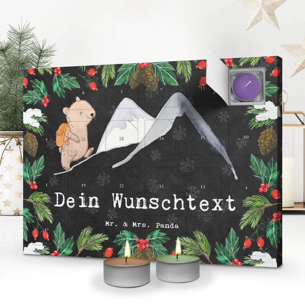 Personalisierter Duftkerzen Adventskalender Bär Bergsteigen Personalisierter Duftkerzen Adventskalender, Geschenk, Sport, Sportart, Hobby, Schenken, Danke, Dankeschön, Auszeichnung, Gewinn, Sportler, Bergsteigen, wandern, Bergsport, Trekking, Alpinismus, Alpinwandern