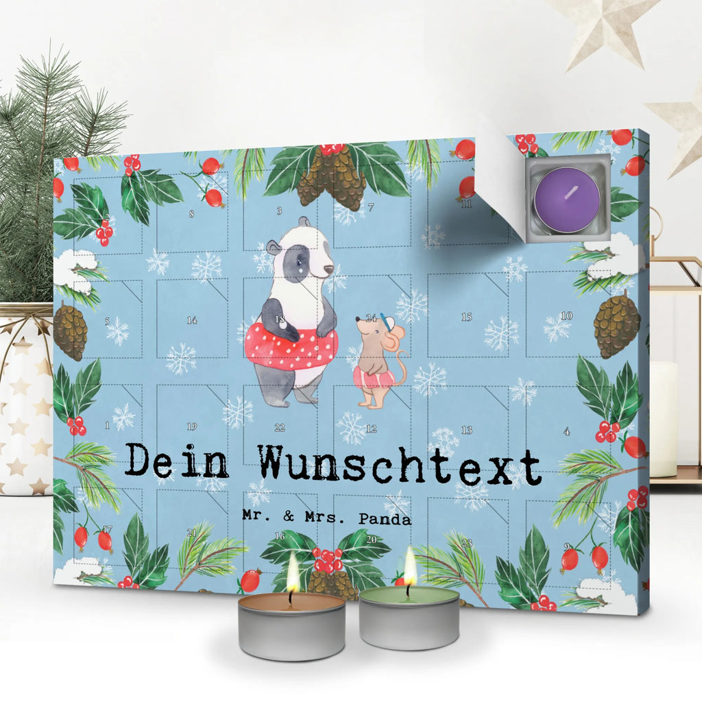 Personalisierter Duftkerzen Adventskalender Otter Schwimmen Personalisierter Duftkerzen Adventskalender, Geschenk, Sport, Sportart, Hobby, Schenken, Danke, Dankeschön, Auszeichnung, Gewinn, Sportler, Schwimmen, Schwimmkurs, Wassersport