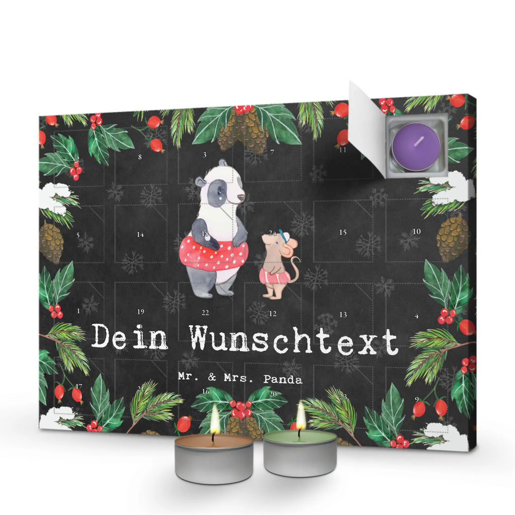 Personalisierter Duftkerzen Adventskalender Otter Schwimmen Personalisierter Duftkerzen Adventskalender, Geschenk, Sport, Sportart, Hobby, Schenken, Danke, Dankeschön, Auszeichnung, Gewinn, Sportler, Schwimmen, Schwimmkurs, Wassersport