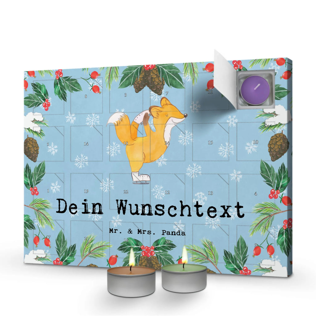 Personalisierter Duftkerzen Adventskalender Fuchs Eiskunstläufer Personalisierter Duftkerzen Adventskalender, Geschenk, Sport, Sportart, Hobby, Schenken, Danke, Dankeschön, Auszeichnung, Gewinn, Sportler, Eiskunstläufer, Eiskunstläuferin, Eiskunst