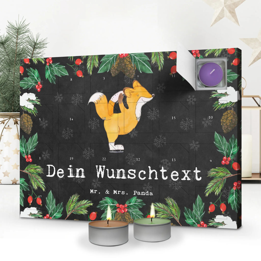 Personalisierter Duftkerzen Adventskalender Fuchs Eiskunstläufer Personalisierter Duftkerzen Adventskalender, Geschenk, Sport, Sportart, Hobby, Schenken, Danke, Dankeschön, Auszeichnung, Gewinn, Sportler, Eiskunstläufer, Eiskunstläuferin, Eiskunst