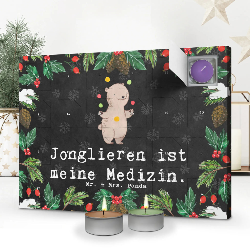 Duftkerzen Adventskalender Bär Jonglieren Adventskalender, Kerzen Adventskalender, Duftkerzen Adventskalender, Geschenk, Sport, Sportart, Hobby, Schenken, Danke, Dankeschön, Auszeichnung, Gewinn, Sportler, Jonglieren, Jongleur, Zirkus, Artistik