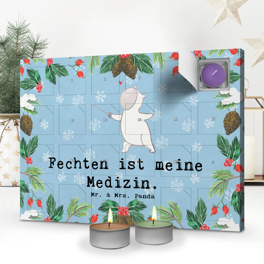 Duftkerzen Adventskalender Panda Fechten Adventskalender, Kerzen Adventskalender, Duftkerzen Adventskalender, Geschenk, Sport, Sportart, Hobby, Schenken, Danke, Dankeschön, Auszeichnung, Gewinn, Sportler, Fechten, Fechter Bund, Fecht Verein, Fecht Club