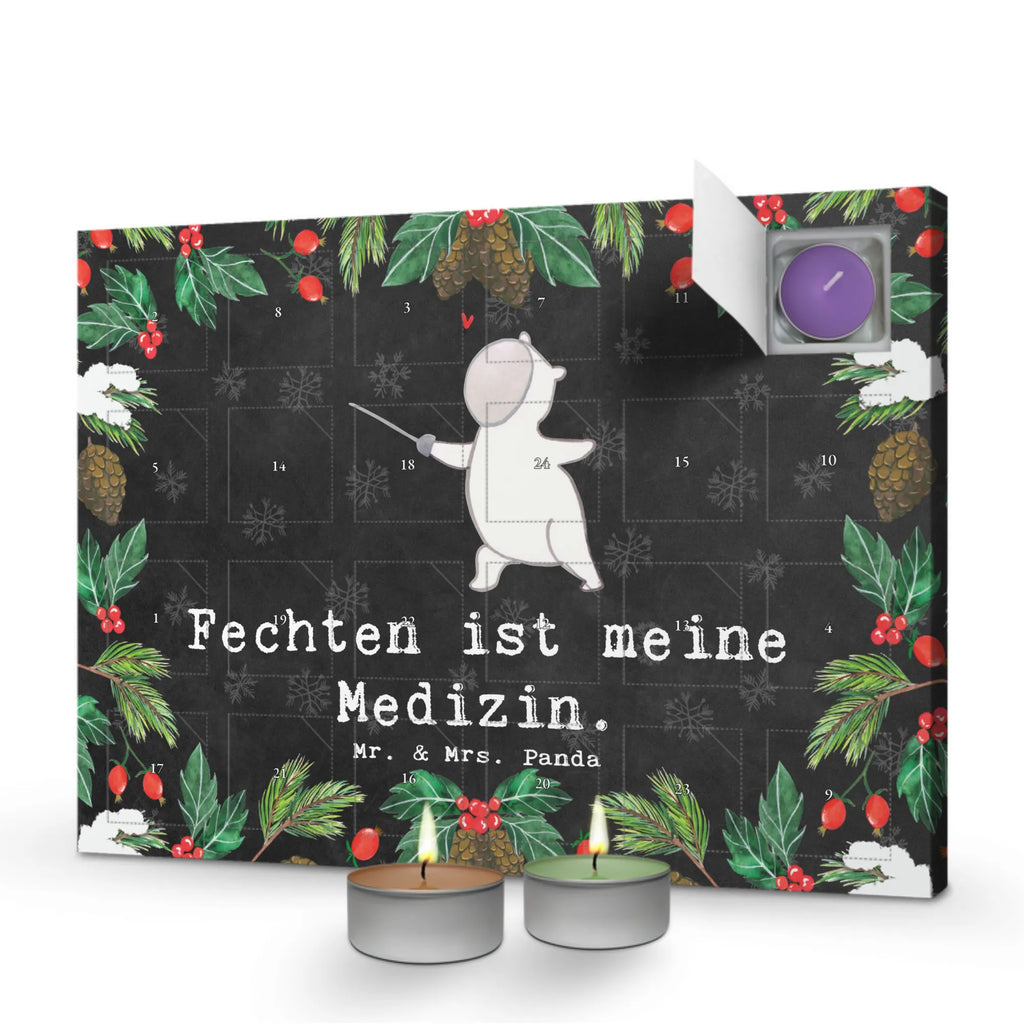 Duftkerzen Adventskalender Panda Fechten Adventskalender, Kerzen Adventskalender, Duftkerzen Adventskalender, Geschenk, Sport, Sportart, Hobby, Schenken, Danke, Dankeschön, Auszeichnung, Gewinn, Sportler, Fechten, Fechter Bund, Fecht Verein, Fecht Club