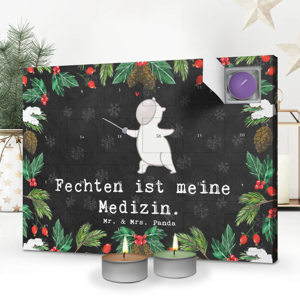 Duftkerzen Adventskalender Panda Fechten Adventskalender, Kerzen Adventskalender, Duftkerzen Adventskalender, Geschenk, Sport, Sportart, Hobby, Schenken, Danke, Dankeschön, Auszeichnung, Gewinn, Sportler, Fechten, Fechter Bund, Fecht Verein, Fecht Club