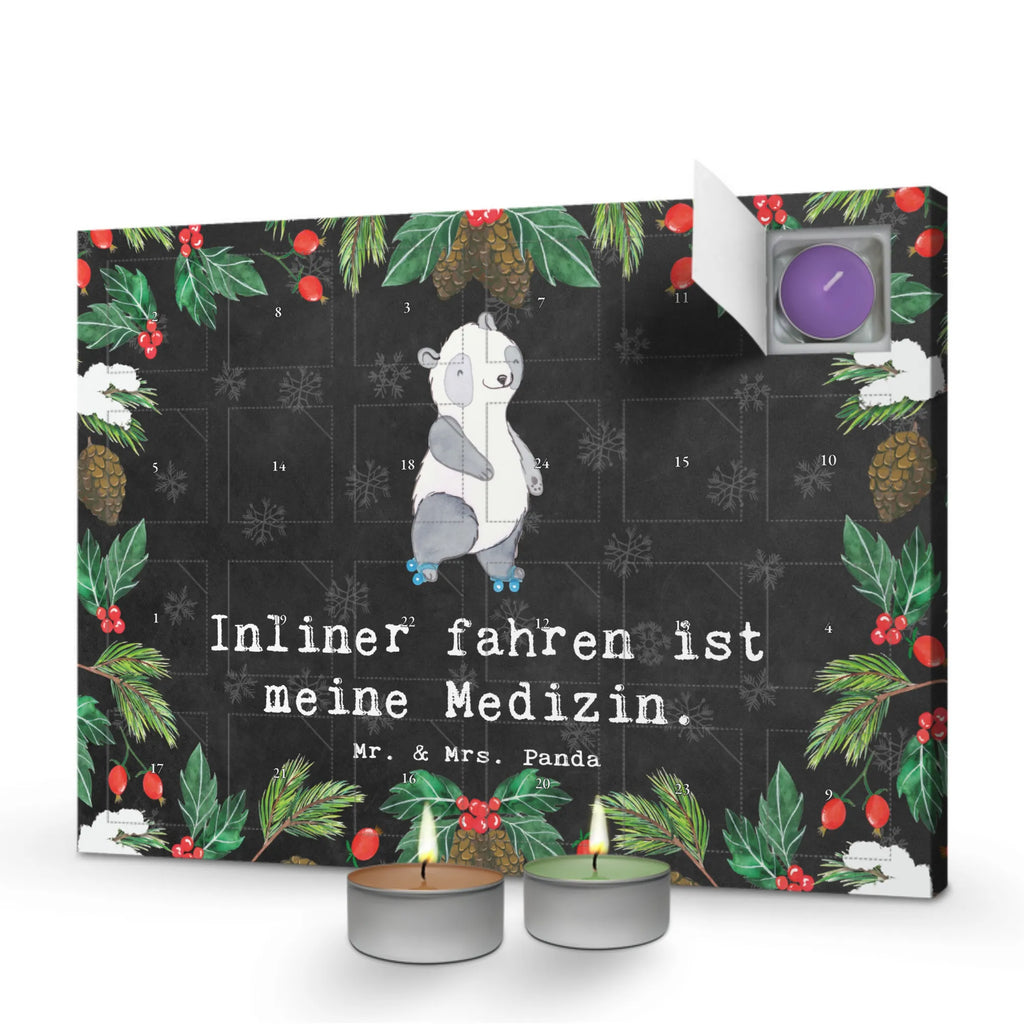 Duftkerzen Adventskalender Panda Inliner fahren Adventskalender, Kerzen Adventskalender, Duftkerzen Adventskalender, Geschenk, Sport, Sportart, Hobby, Schenken, Danke, Dankeschön, Auszeichnung, Gewinn, Sportler, Inliner fahren, Rollschuh fahren, Rollerblades, inlinern