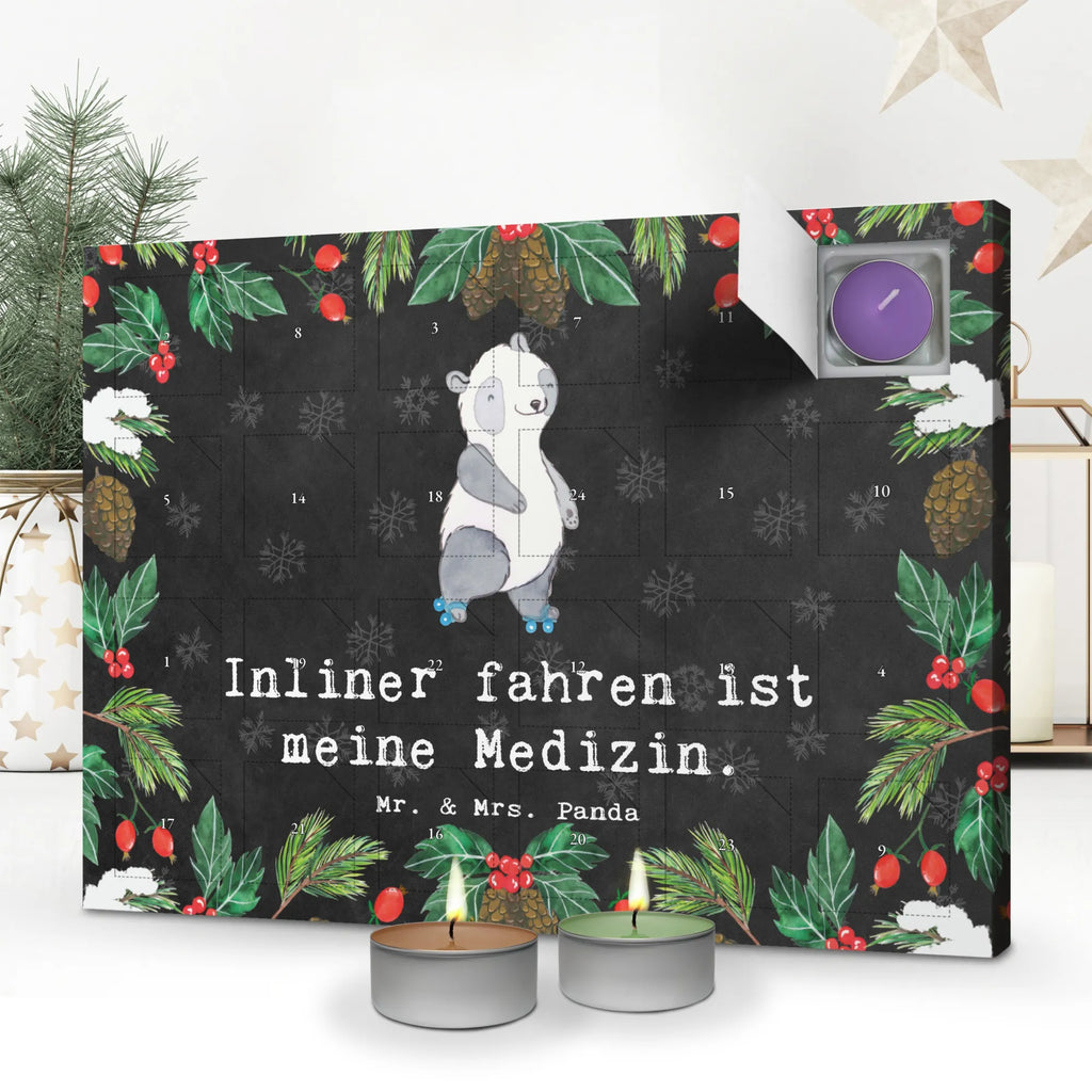 Duftkerzen Adventskalender Panda Inliner fahren Adventskalender, Kerzen Adventskalender, Duftkerzen Adventskalender, Geschenk, Sport, Sportart, Hobby, Schenken, Danke, Dankeschön, Auszeichnung, Gewinn, Sportler, Inliner fahren, Rollschuh fahren, Rollerblades, inlinern