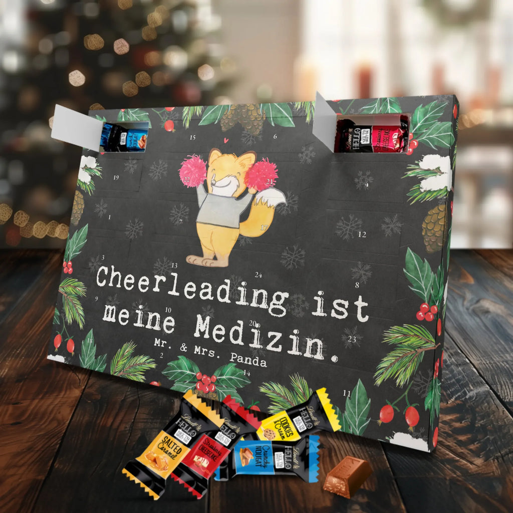 Markenschokolade Adventskalender Fuchs Cheerleader Adventskalender, Weihnachtskalender, Markenschokolade Adventskalender, Geschenk, Sport, Sportart, Hobby, Schenken, Danke, Dankeschön, Auszeichnung, Gewinn, Sportler, Cheerleader, Cheerleading, Turnen, Turn Club, Turniere