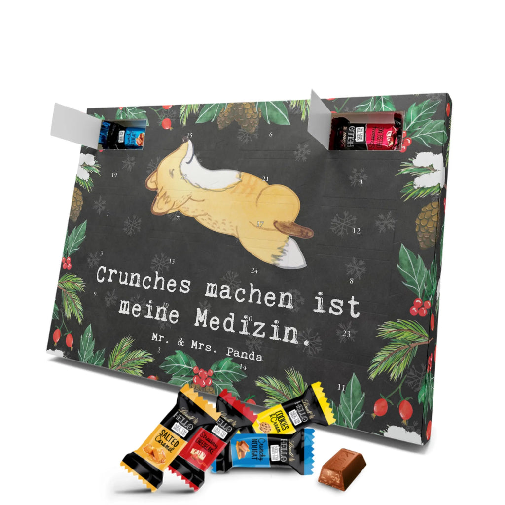 Markenschokolade Adventskalender Fuchs Crunches Adventskalender, Weihnachtskalender, Markenschokolade Adventskalender, Geschenk, Sport, Sportart, Hobby, Schenken, Danke, Dankeschön, Auszeichnung, Gewinn, Sportler, Crunches, Fitness, Bauchpressen, Fitnessstudio