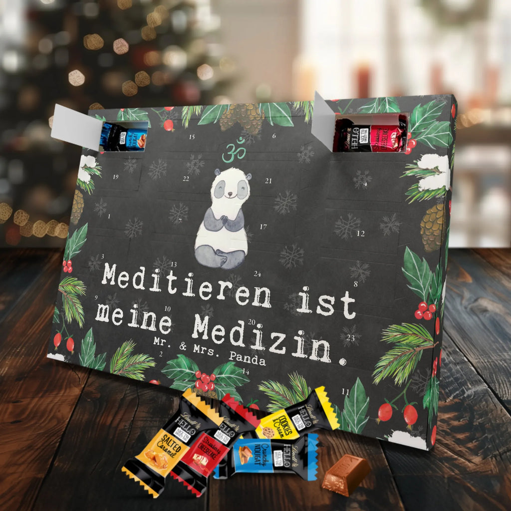 Markenschokolade Adventskalender Panda Meditieren Adventskalender, Weihnachtskalender, Markenschokolade Adventskalender, Geschenk, Sport, Sportart, Hobby, Schenken, Danke, Dankeschön, Auszeichnung, Gewinn, Sportler, Meditieren, Meditation, Meditationskurs