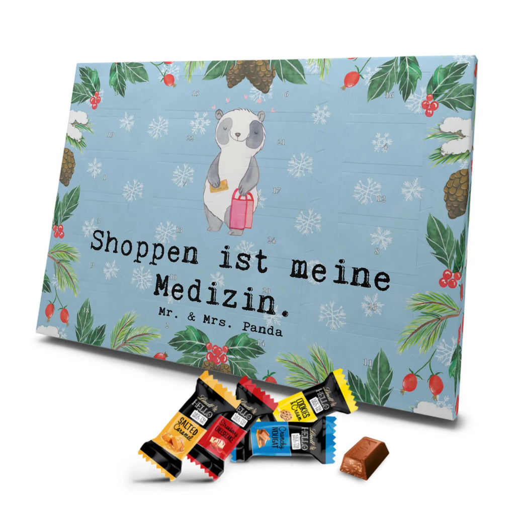 Markenschokolade Adventskalender Panda Shopping Adventskalender, Weihnachtskalender, Markenschokolade Adventskalender, Geschenk, Sport, Sportart, Hobby, Schenken, Danke, Dankeschön, Auszeichnung, Gewinn, Sportler, Shopping, shoppen, einkaufen