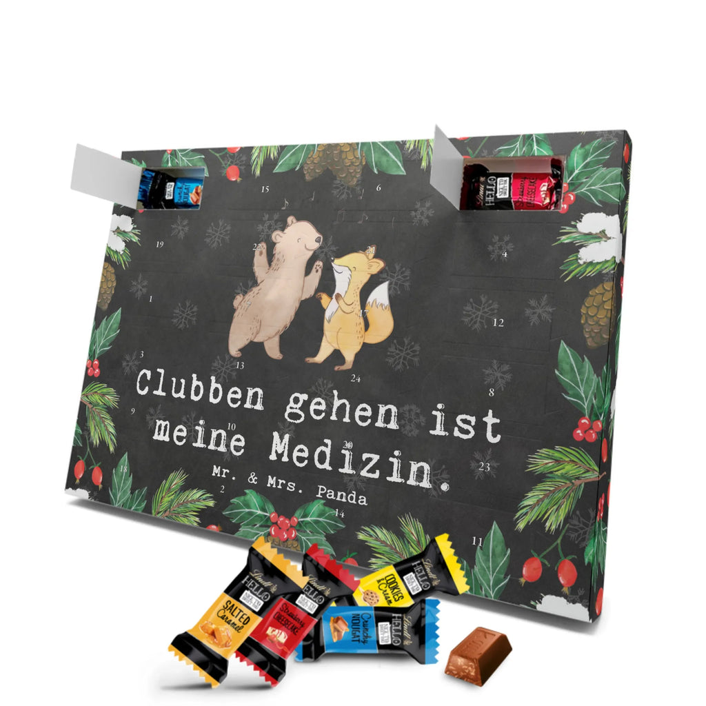 Markenschokolade Adventskalender Bär & Fuchs Disco Adventskalender, Weihnachtskalender, Markenschokolade Adventskalender, Geschenk, Sport, Sportart, Hobby, Schenken, Danke, Dankeschön, Auszeichnung, Gewinn, Sportler, Disco, Clubs, Tanzen, Feiern, Clubbing