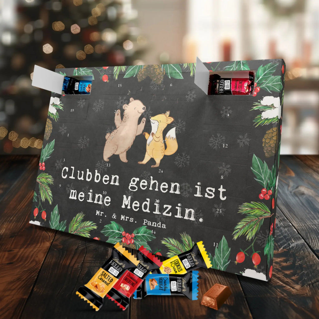 Markenschokolade Adventskalender Bär & Fuchs Disco Adventskalender, Weihnachtskalender, Markenschokolade Adventskalender, Geschenk, Sport, Sportart, Hobby, Schenken, Danke, Dankeschön, Auszeichnung, Gewinn, Sportler, Disco, Clubs, Tanzen, Feiern, Clubbing