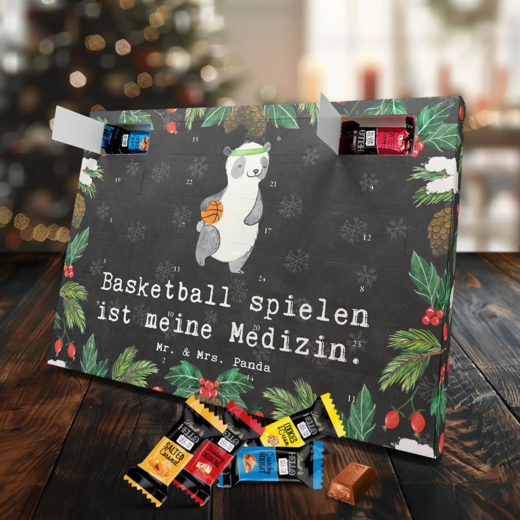 Markenschokolade Adventskalender Panda Basketball Adventskalender, Weihnachtskalender, Markenschokolade Adventskalender, Geschenk, Sport, Sportart, Hobby, Schenken, Danke, Dankeschön, Auszeichnung, Gewinn, Sportler, Basketball, Basketball Verein, Basketball Verband, Basketballplatz