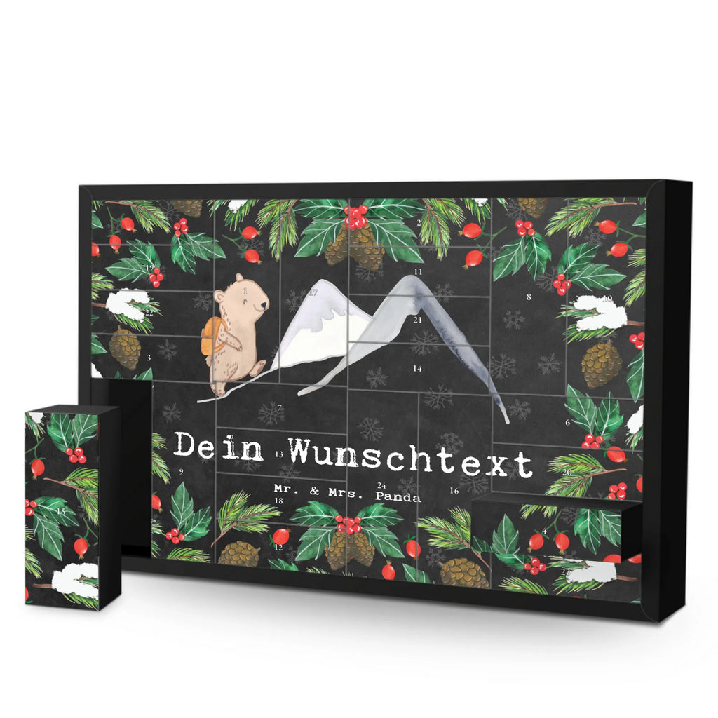 Personalisierter Befüllbarer Adventskalender Bär Bergsteigen Befüllbarer Adventskalender, Adventskalender zum selbst befüllen, Geschenk, Sport, Sportart, Hobby, Schenken, Danke, Dankeschön, Auszeichnung, Gewinn, Sportler, Bergsteigen, wandern, Bergsport, Trekking, Alpinismus, Alpinwandern