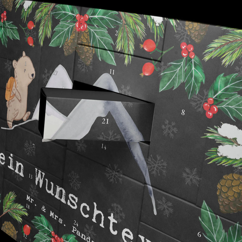 Personalisierter Befüllbarer Adventskalender Bär Bergsteigen Befüllbarer Adventskalender, Adventskalender zum selbst befüllen, Geschenk, Sport, Sportart, Hobby, Schenken, Danke, Dankeschön, Auszeichnung, Gewinn, Sportler, Bergsteigen, wandern, Bergsport, Trekking, Alpinismus, Alpinwandern