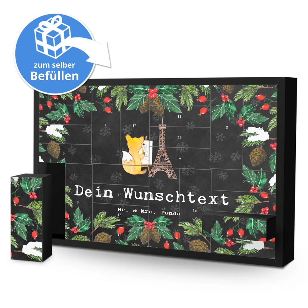 Personalisierter Befüllbarer Adventskalender Fuchs Urban sketching Befüllbarer Adventskalender, Adventskalender zum selbst befüllen, Geschenk, Sport, Sportart, Hobby, Schenken, Danke, Dankeschön, Auszeichnung, Gewinn, Sportler, Urban Sketching, Zeichnen, Künstler, Malen, Zeichenschule