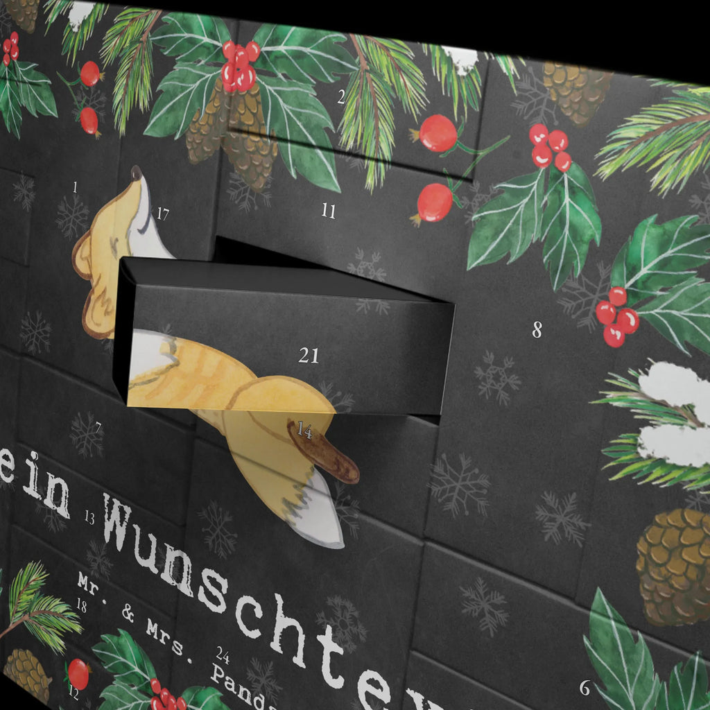 Personalisierter Befüllbarer Adventskalender Fuchs Crunches Befüllbarer Adventskalender, Adventskalender zum selbst befüllen, Geschenk, Sport, Sportart, Hobby, Schenken, Danke, Dankeschön, Auszeichnung, Gewinn, Sportler, Crunches, Fitness, Bauchpressen, Fitnessstudio